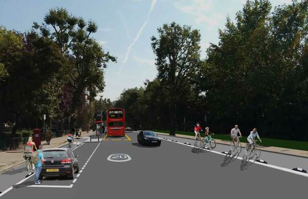 The photo for Carton Vale proposed cycling and pedestrian improvements.